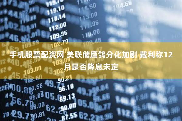 手机股票配资网 美联储鹰鸽分化加剧 戴利称12月是否降息未定